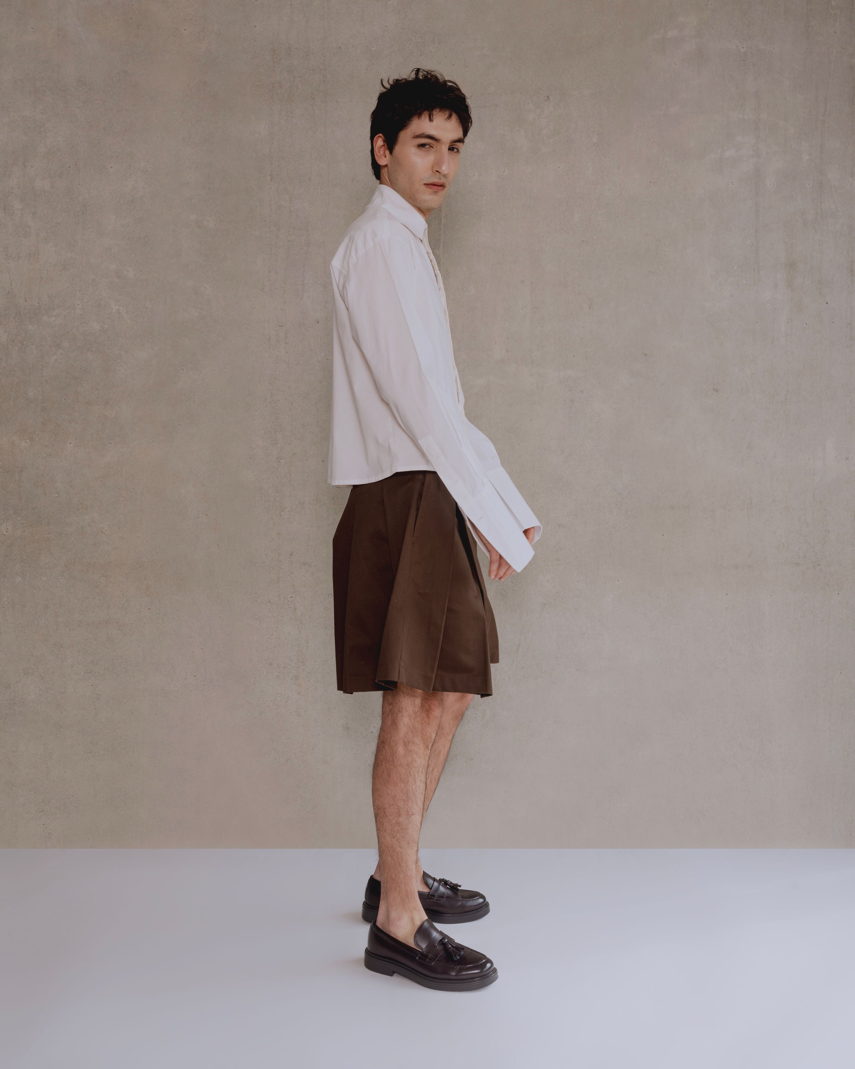 camisa blanca detalles crochet manga larga