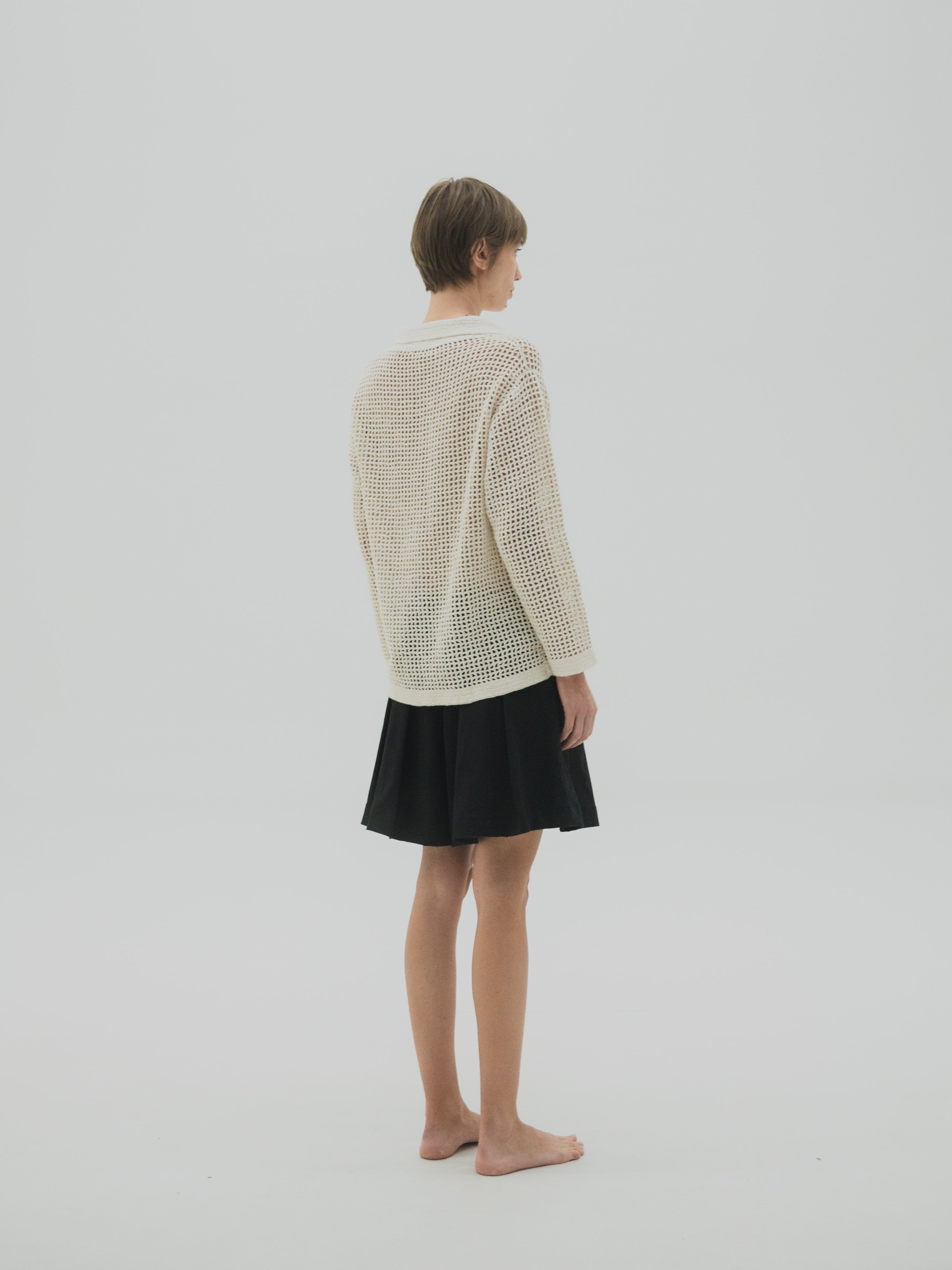 Camisa tejida en crochet Mujer
