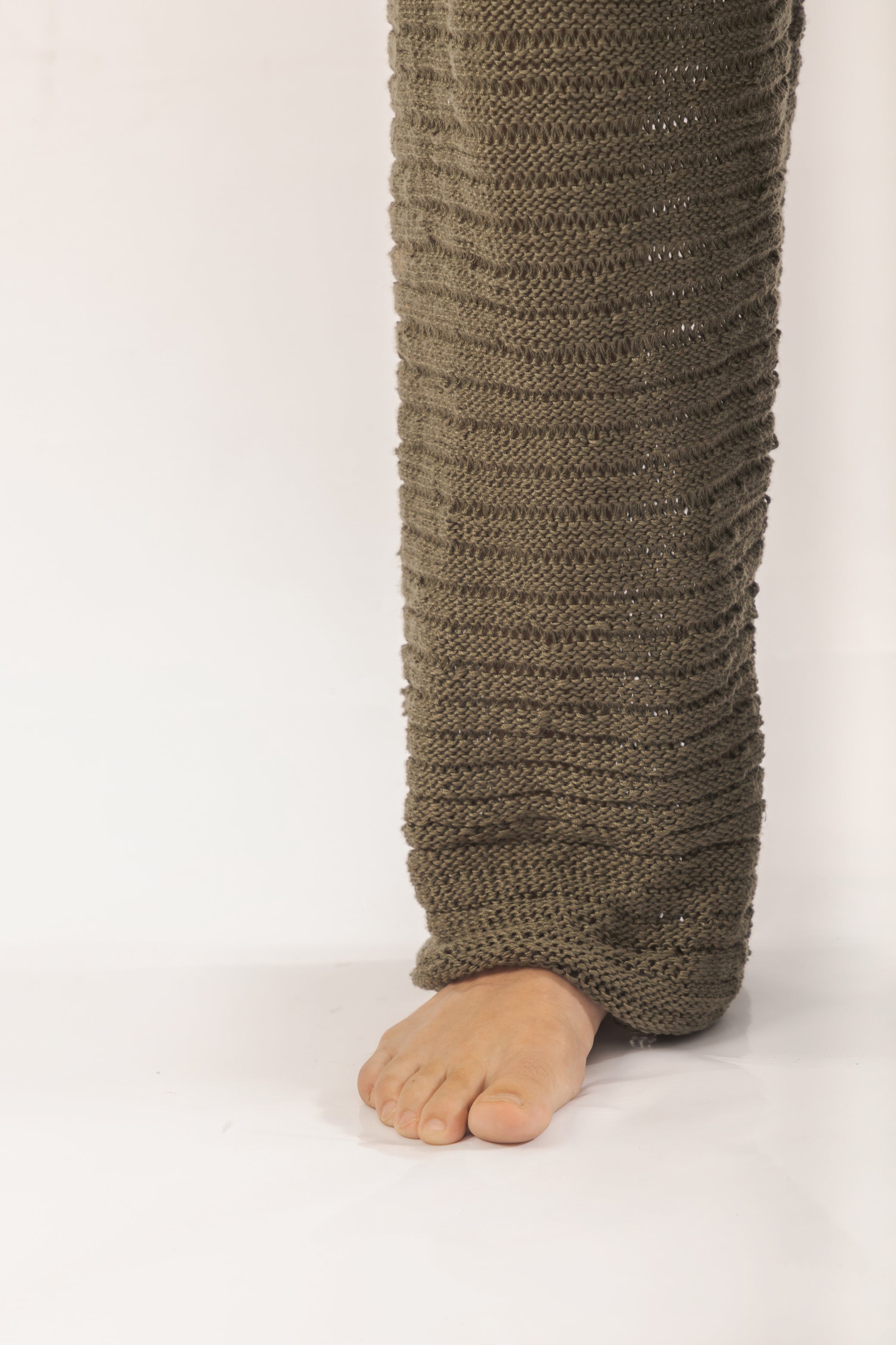 pantalon tejido verde